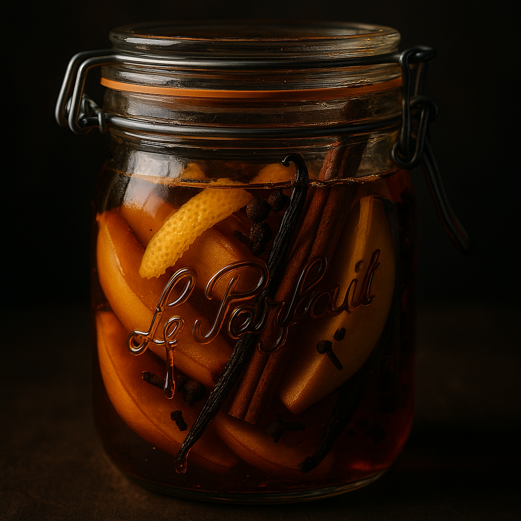 Rhum arrangé coing doré, écorce de cannelle de Ceylan & miel de sarrasin